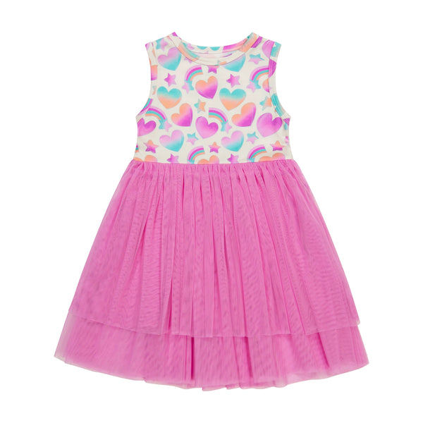 Bird & Bean® - Kids Bamboo Tulle Dress - valentine’s dress - Kids Easter Clothing